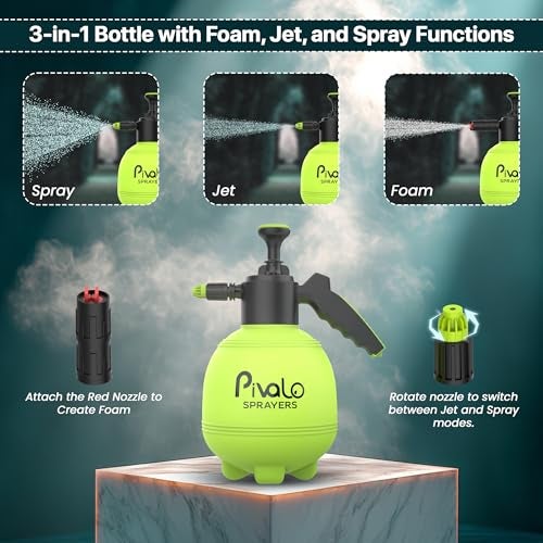 Pivalo Foam Sprayer Bottle for Bike & Car Washing – 3L Foam Pro Washer Pump with Dual Adjustable Nozzles, Additional Cap, Multi-Purpose Use for Auto Home & Garden – No Power Needed (Pack of 1, Random) - Image 4