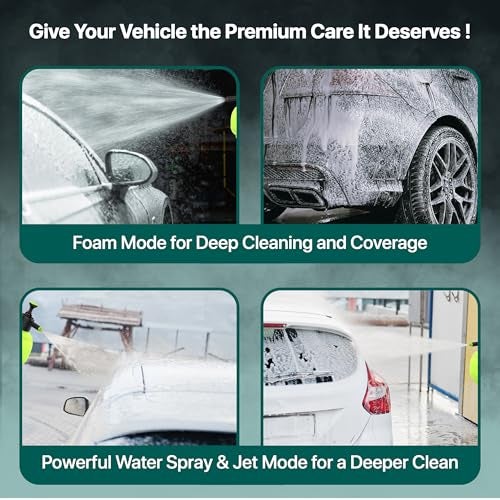 Pivalo Foam Sprayer Bottle for Bike & Car Washing – 3L Foam Pro Washer Pump with Dual Adjustable Nozzles, Additional Cap, Multi-Purpose Use for Auto Home & Garden – No Power Needed (Pack of 1, Random) - Image 2