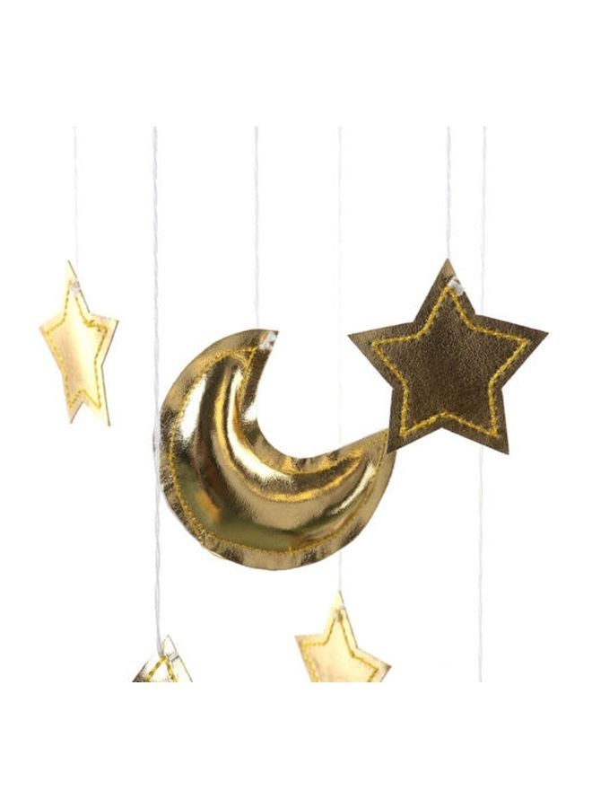 NIBEMINENT Cloud Star Cloth Bedside Hanging Layout Props Blue/Brown 30x29cm  - Image 5