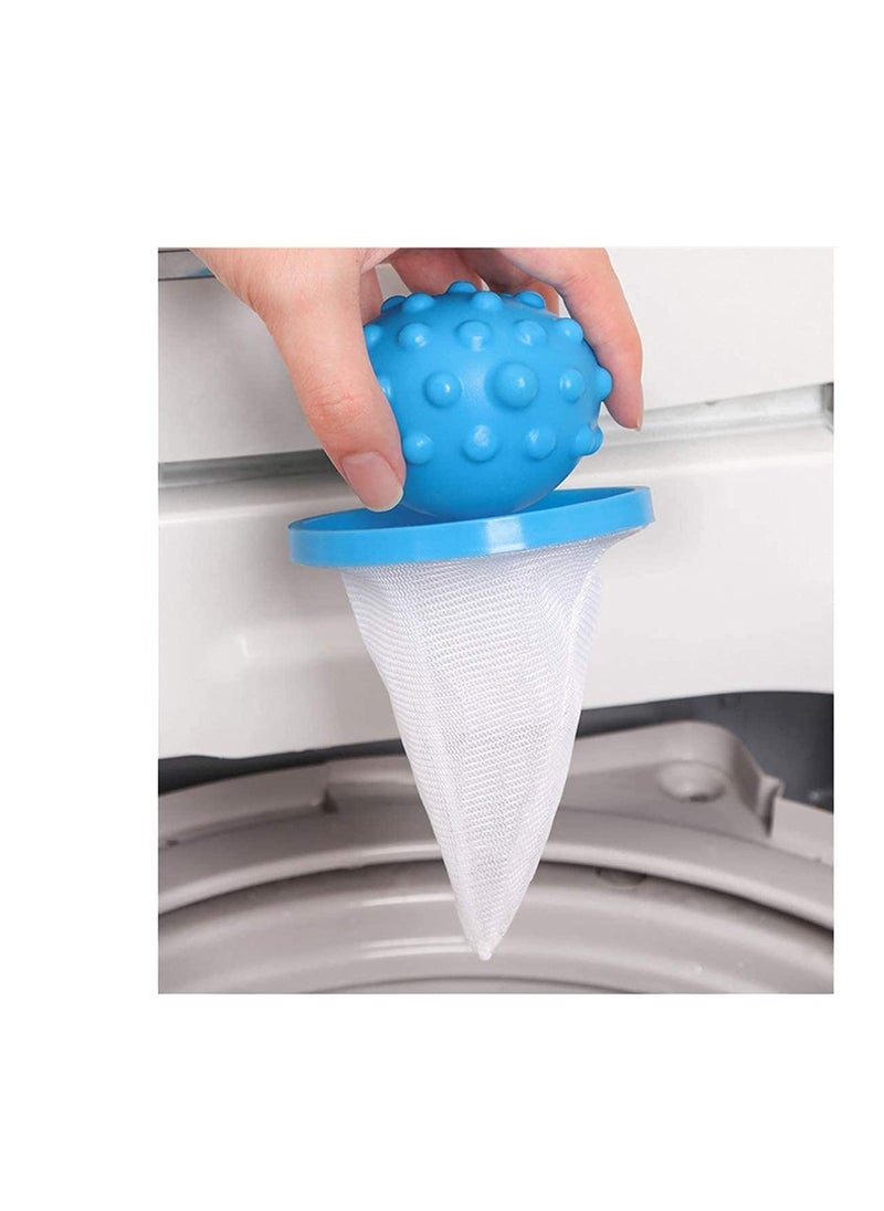Y&D - Reusable Washing Machine Floating Lint Mesh Bag, Pet Hair Remover, Traps, Filter Net Pouch Washer Catcher for Household Tool 6Pcs - Image 1