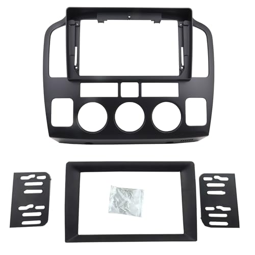 DKMUS Double Din Dash Radio Trim Kit for Suzuki Grand Vitara XL-7 2001-2006 Installation Bezel 9 Inches (Black) - Image 1