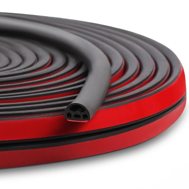 Brown Self Adhesive Windproof Door Seal Strip for Gaps 236 Inch - Image 1