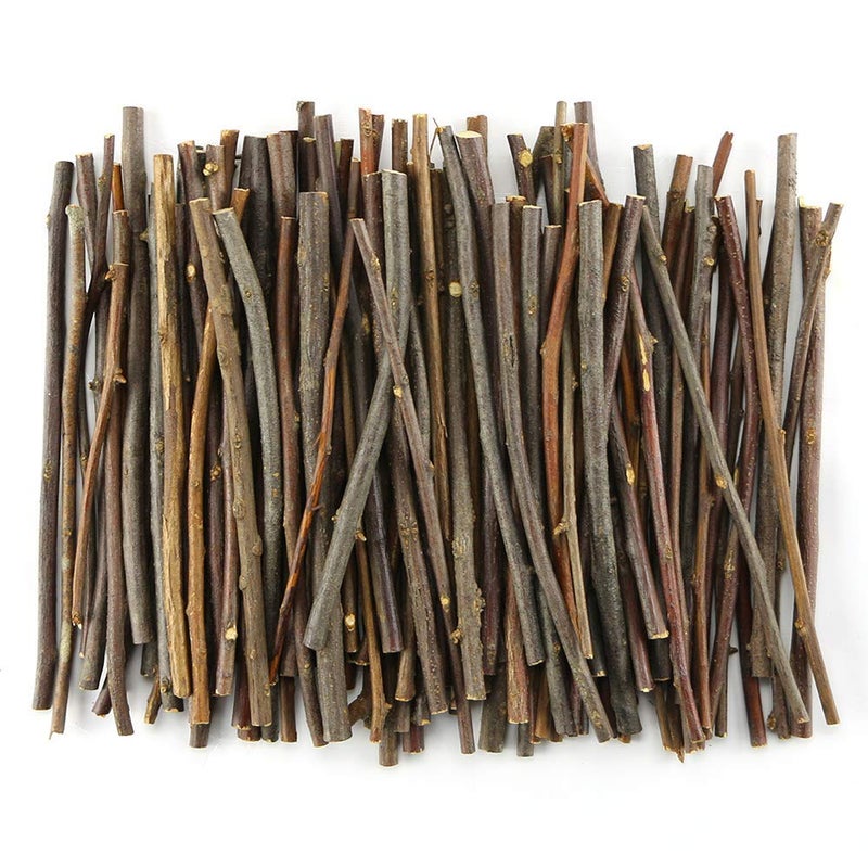 TKOnline 100Pcs 10cm 0102 Inch in Diameter Wood Log Sticks for DIY Crafts Photo Props Craft Sticks Wood Crafts Sticks inch