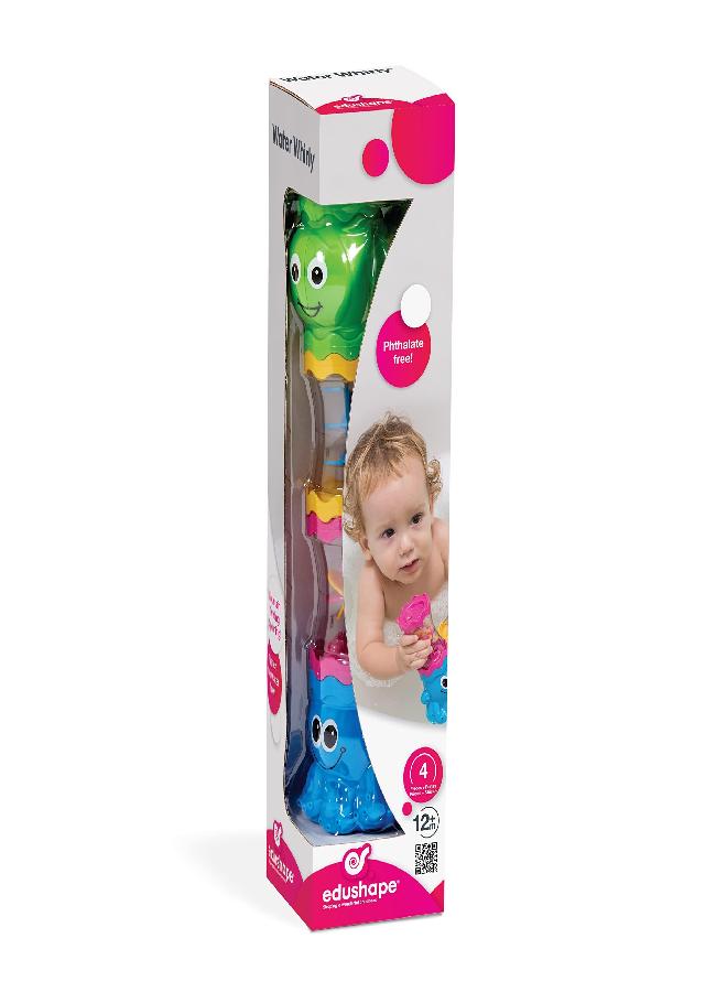 Edushape Water Whirly - Toddler Bath Toys - Early Child Development Learning Boys & Girls Water Bath Toy - Baby Bath Toys for Toddlers 1-3 Teaches Cause & Effect & STEM - Image 4