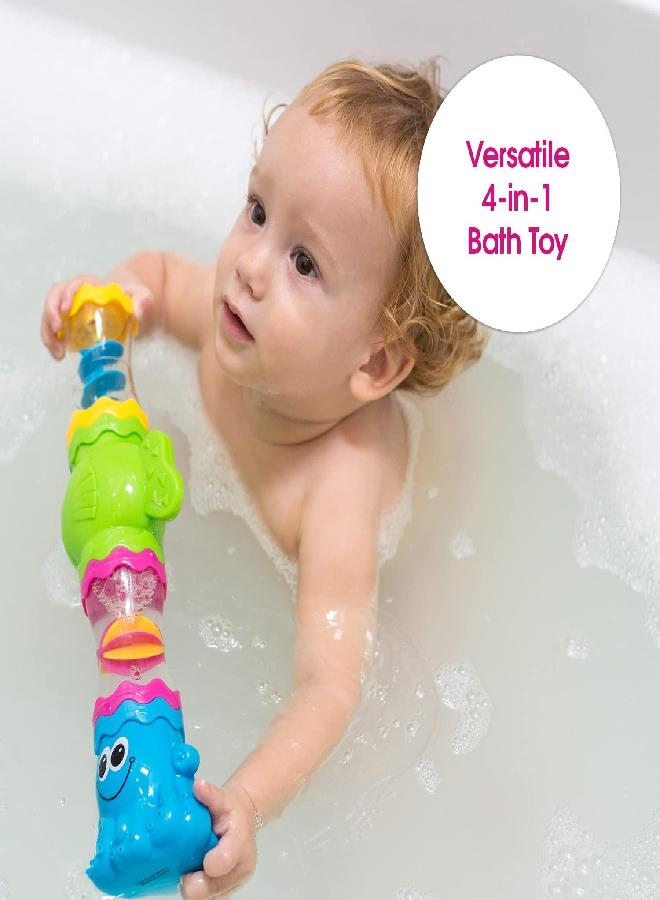 Edushape Water Whirly - Toddler Bath Toys - Early Child Development Learning Boys & Girls Water Bath Toy - Baby Bath Toys for Toddlers 1-3 Teaches Cause & Effect & STEM - Image 3