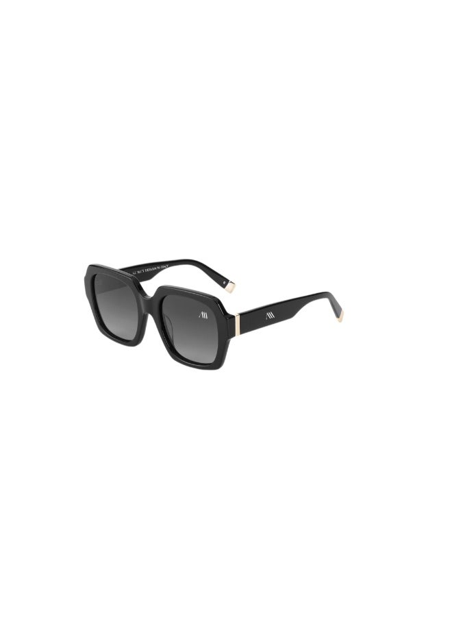Kemet Eyewear Square Full Rim Women Sogno Black Gray Lens  - Image 1