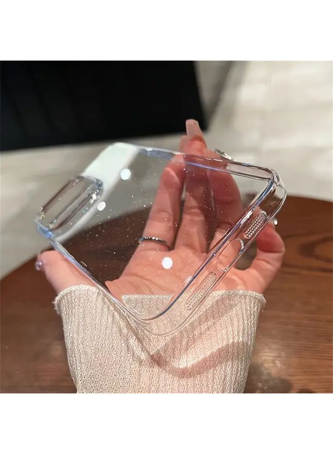 Transparent Clear Sparkle Sequin Phone Case For iPhone 15 Plus - Image 1