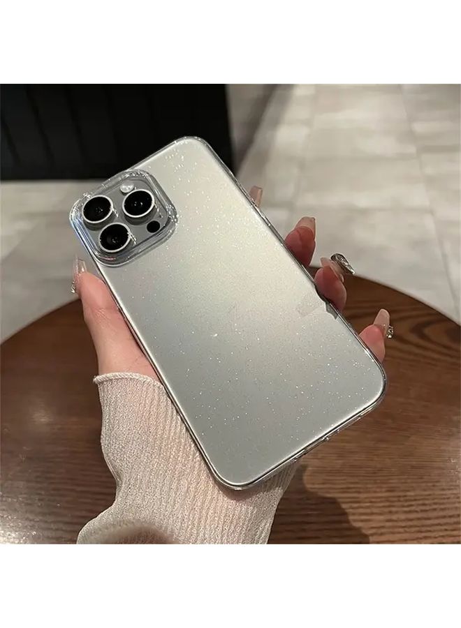Transparent Clear Sparkle Sequin Phone Case For iPhone 15 Plus - Image 3