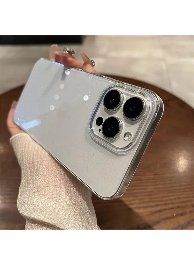 Transparent Clear Sparkle Sequin Phone Case For iPhone 15 Plus - Image 4