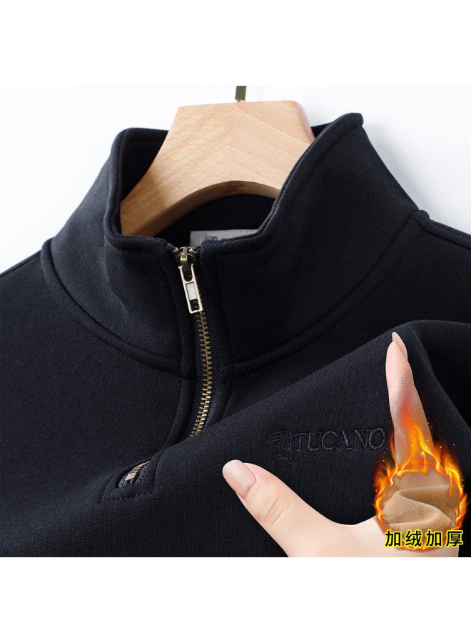 Tucano trendy Stand Collar Men's Long-sleeve Casual T-shirt For Autumn/winter - Image 2