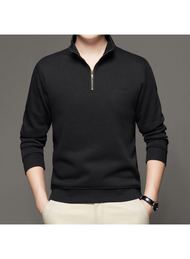 Tucano trendy Stand Collar Men's Long-sleeve Casual T-shirt For Autumn/winter - Image 3