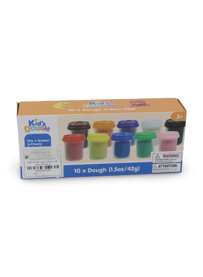 Kid's Dough 10-Pack Set of Modeling Clay 42 g - 10 Cups - Image 2