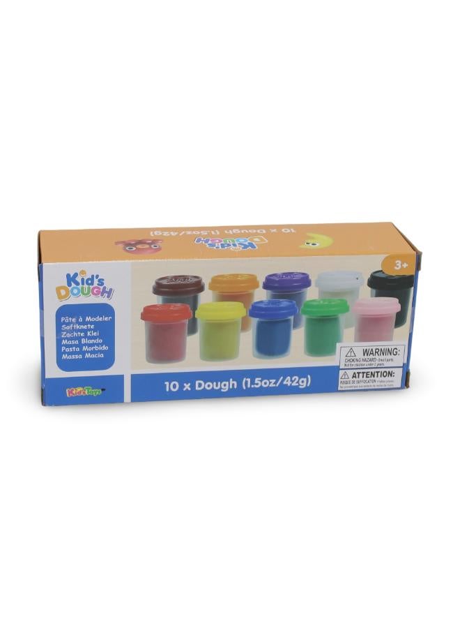 Kid's Dough 10-Pack Set of Modeling Clay 42 g - 10 Cups - Image 1