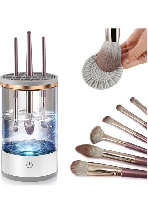 ectric Makeup Brush Cleaner, Makeup Brush Cleaner Machine with Brush Clean Mat, Automatic Cosmetic Brush Cleaner Makeup Brush Tools for All Size Beauty Makeup Brushes Set