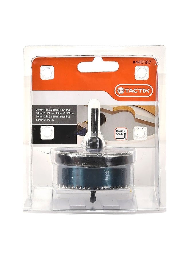 Tactix 7-Piece Circular Hole Saw Set Black 11.4 x 12.4 x 7.6 cm 440587 