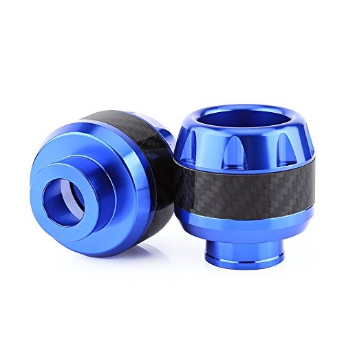 Aramox Pair of Carbon Fiber Motorcycle Front Fork Frame Sliders Wheel Crash Motorbike Falling Scooter Moped(Blue) - Image 1