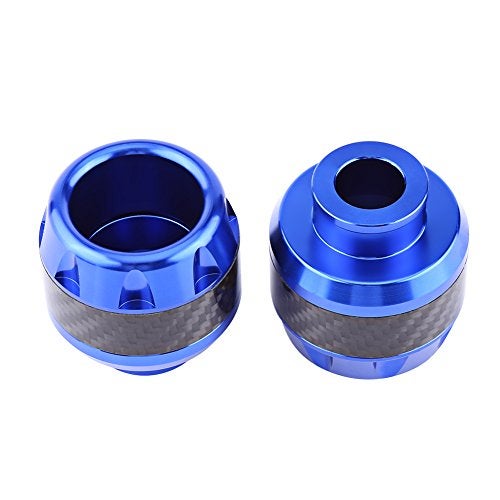 Aramox Pair of Carbon Fiber Motorcycle Front Fork Frame Sliders Wheel Crash Motorbike Falling Scooter Moped(Blue) - Image 4
