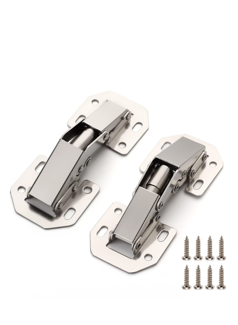Excefore Easy Installation Hinges 90 Degree Cabinet Hinge for Drawer Window Cupboard Kitchen Door No Slot Required Cold Rolled Steel Strong and Long Lasting  - Image 1