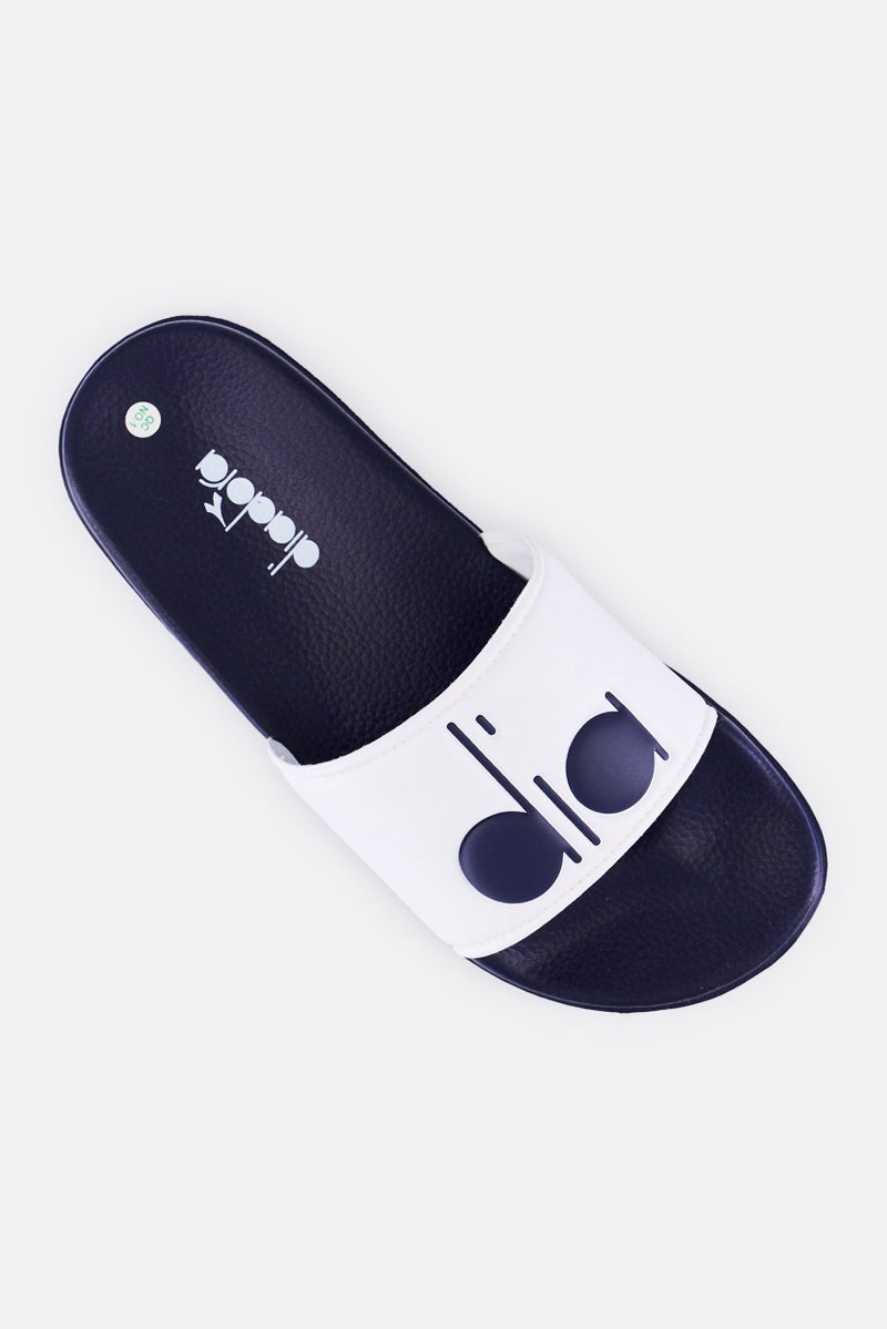 DIADORA Kids Boy Solanas Slip On Slides, White - Image 4