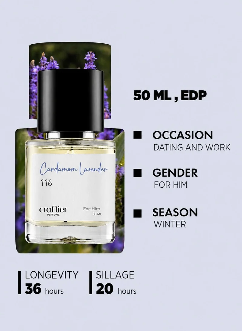 Craftier Perfume Inspired-SauvageElixir CARDAMOM LAVENDER - Inspired of-SAUVAGE ELIXIR, Eau De Parfum for Men - 50ml, Long Lasting Spicy Fragrance Upto 36 Hrs, Travel Size Men's Perfume for Men | Best Price UAE