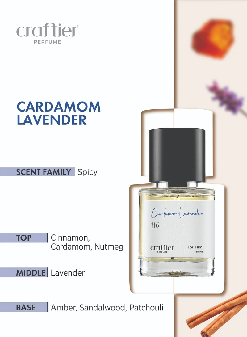 Craftier Perfume Inspired-SauvageElixir CARDAMOM LAVENDER - Inspired of-SAUVAGE ELIXIR, Eau De Parfum for Men - 50ml, Long Lasting Spicy Fragrance Upto 36 Hrs, Travel Size Men's Perfume for Men | Best Price UAE