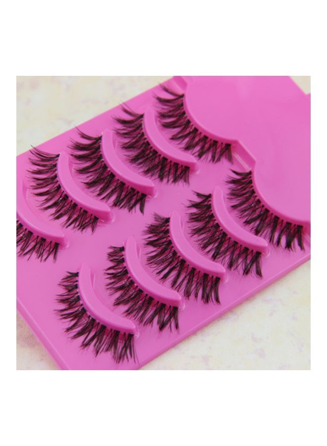 NIBEMINENT 5-Pairs False Eyelashes Black - Image 4