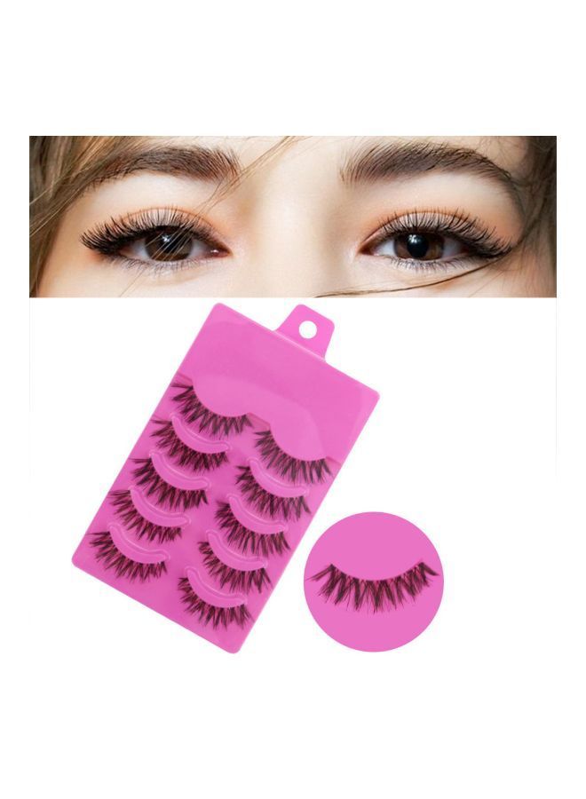NIBEMINENT 5-Pairs False Eyelashes Black - Image 3