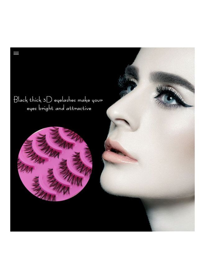 NIBEMINENT 5-Pairs False Eyelashes Black - Image 2