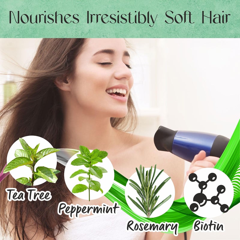 MOSAIC Tea Tree Shampoo and Conditioner Set for Hair Growth, Thinning Hair Loss Treatments Women & Men, Thickening Products, Paraben & Sulfate Free 20.2 FL Oz Each. - Image 5