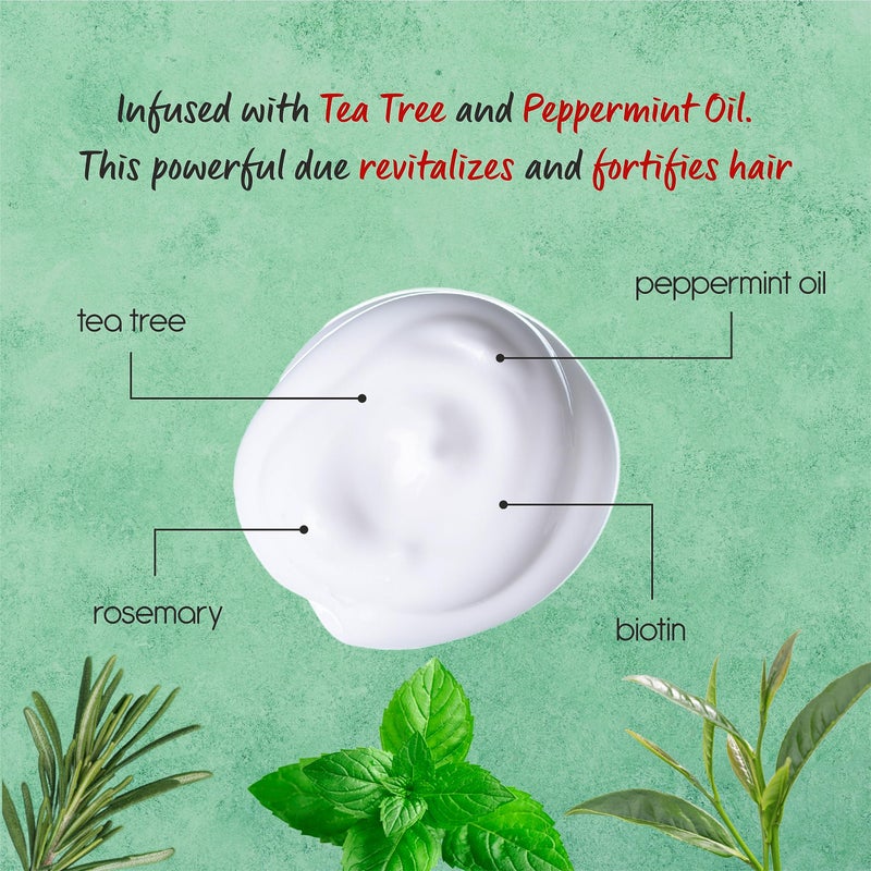 MOSAIC Tea Tree Shampoo and Conditioner Set for Hair Growth, Thinning Hair Loss Treatments Women & Men, Thickening Products, Paraben & Sulfate Free 20.2 FL Oz Each. - Image 4