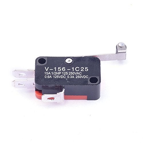 Cylewet 6Pcs V-156-1C25 Micro Limit Switch Long Hinge Roller Momentary SPDT Snap Action for Arduino (Pack of 6) CYT1046 - Image 5