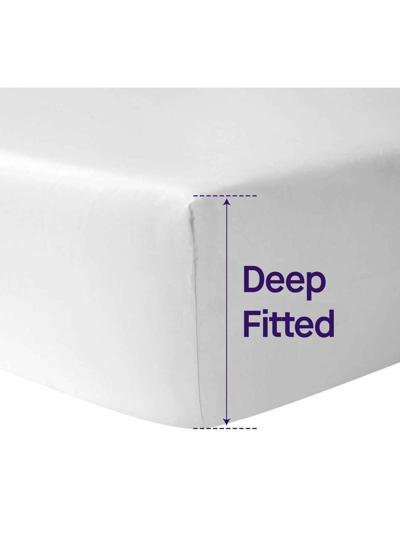 Clevamama Tencel® Fitted Waterproof Mattress Prot Cot 60 x 120 x 25 cm - Image 5