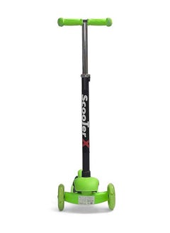 AL BADER 2 in 1 Kick Scooter 3 Adjustable Height Foldable Kick Scooters for Kids LED Light Wheels and Anti-Slip Deck 3 Wheel Scooter Outdoor Activities for Boys & Girls Ages 3-8 Years Green  - Image 4