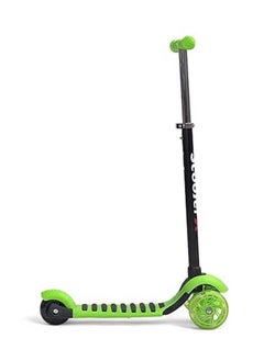AL BADER 2 in 1 Kick Scooter 3 Adjustable Height Foldable Kick Scooters for Kids LED Light Wheels and Anti-Slip Deck 3 Wheel Scooter Outdoor Activities for Boys & Girls Ages 3-8 Years Green  - Image 2