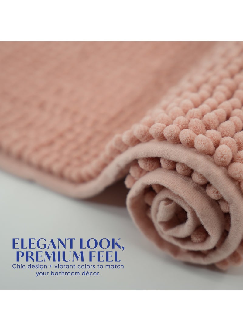 DIVEENAS Diveena's Non-Slip Bathroom Mat – 50x70cm Super Soft Microfiber Bath Mat, Quick-Dry & Machine Washable Bath Rug for Bathroom or Powder Room & Home | Evening Sand - Image 4