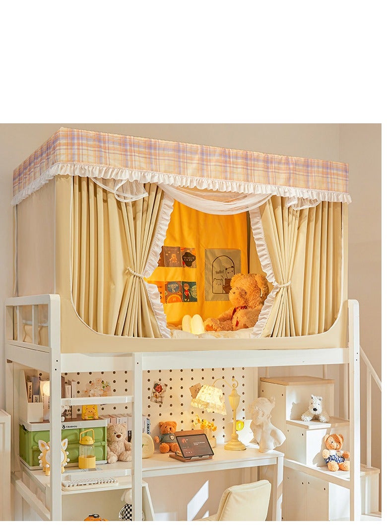 Y&D Bed Canopy Tents Curtain Blackout Curtain Single Bed Tent Curtain Student Shading Cloth Bed Canopy Mosquito Net Student Sleep Privacy Protection - Image 1