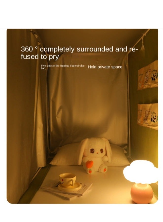 Y&D Bed Canopy Tents Curtain Blackout Curtain Single Bed Tent Curtain Student Shading Cloth Bed Canopy Mosquito Net Student Sleep Privacy Protection - Image 2