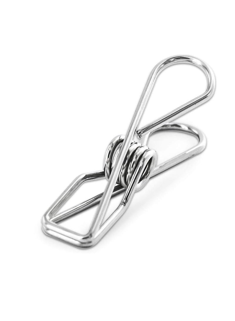 Oasisgalore 20 Pack Stainless Steel Clothespins Clothes Pegs Heavy Duty Metal Clothes Pins for Laundry Home Outdoor - Image 1