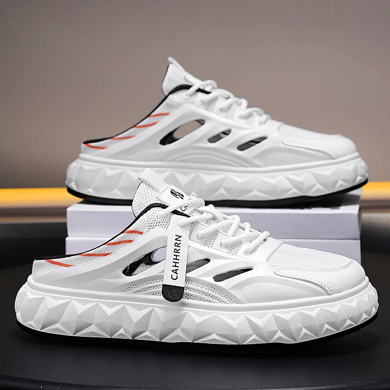 45 Large Size Toe-Toe Slippers For Men, Slip-On Slip-Ons For Students, 2025 Summer Versatile Cut Out Board Shoes For Men, Breathable - Image 4