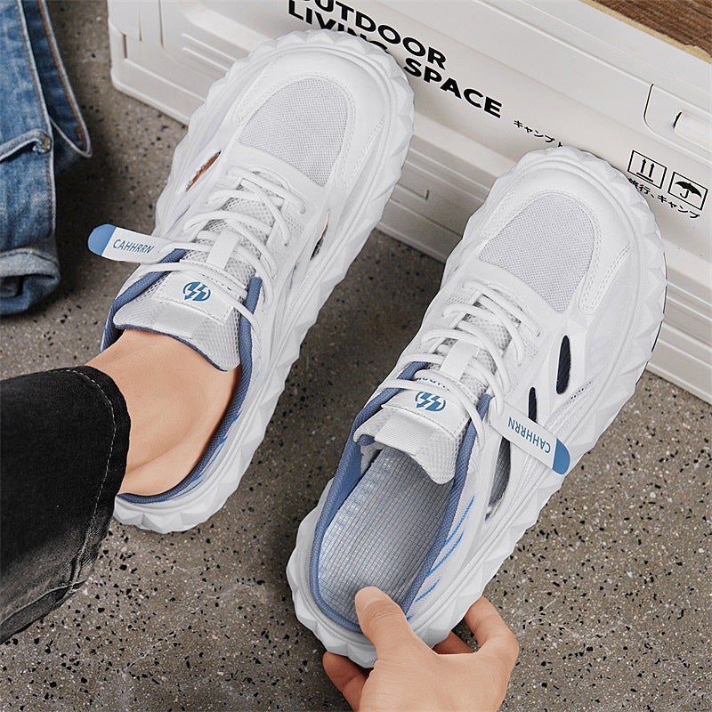 45 Large Size Toe-Toe Slippers For Men, Slip-On Slip-Ons For Students, 2025 Summer Versatile Cut Out Board Shoes For Men, Breathable - Image 5