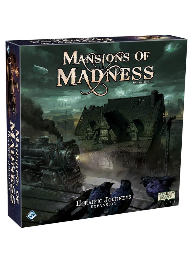 Fantasy Flight Games Mansions of Madness Horrific Journeys Board Game Expansion | Horror, Mystery for Teens and Adults | Ages 14+ | 1-5 Players | Average Playtime 2-3 Hours | Made by Fantasy Flight Games - Image 1
