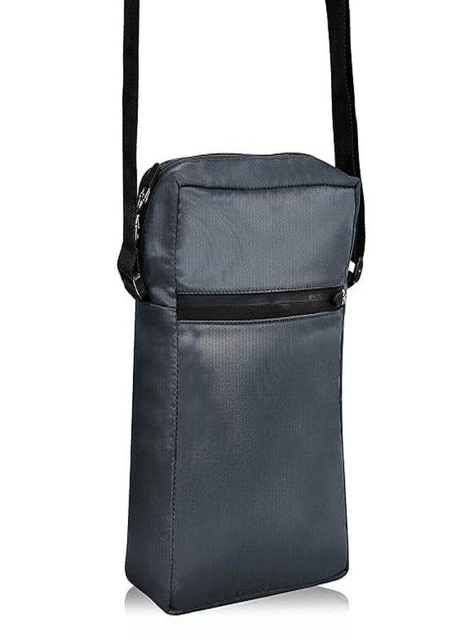 SYUTM Stylish Nylon Sling Cross Body Travel Office Business Messenger Bag for Men Women (Lava Grey) - Image 5