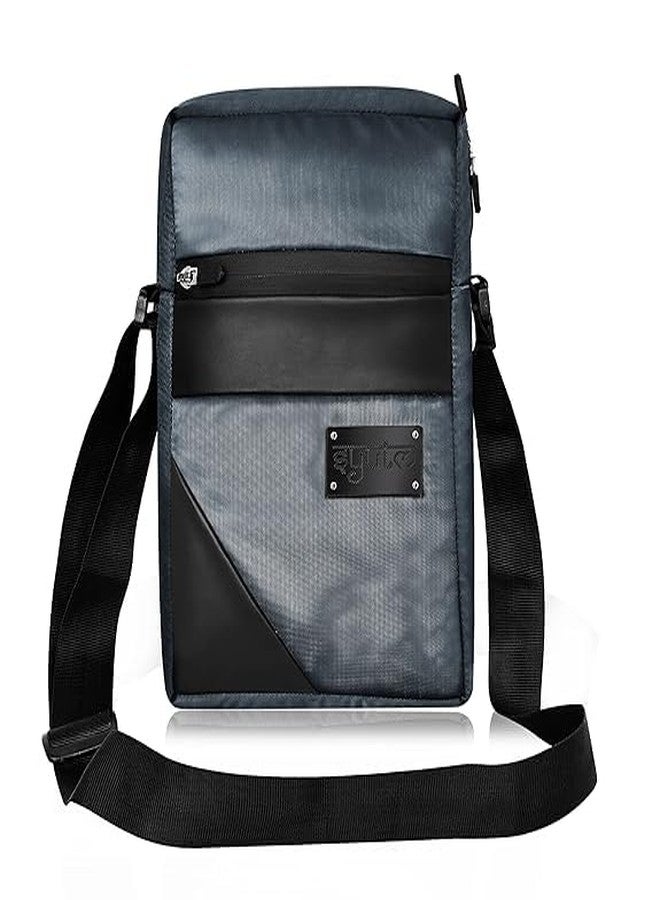 SYUTM Stylish Nylon Sling Cross Body Travel Office Business Messenger Bag for Men Women (Lava Grey) - Image 1