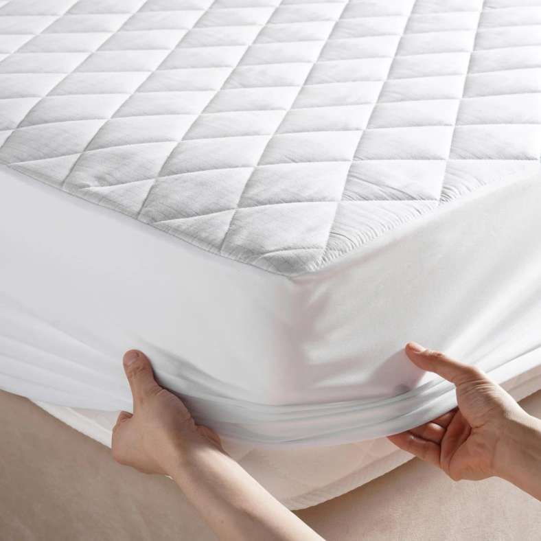 Pan Home واقي مرتبة مقاوم للماء - أبيض - 120x200 سم - Image 4