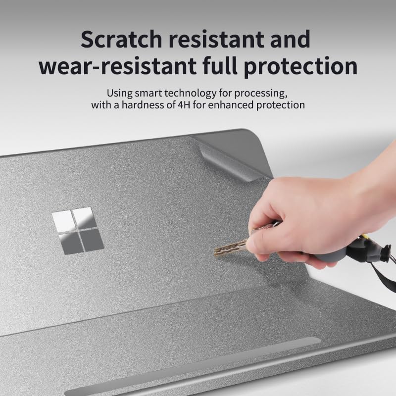 IMMOENUC Tablet Sticker for 2025 Microsoft Surface Pro 12 inch Back Decals Protector Skin Film Anti-Scratch Vinyl Protective Laptop Cover Abrasion Resistant(Frosted Transparent) - Image 4