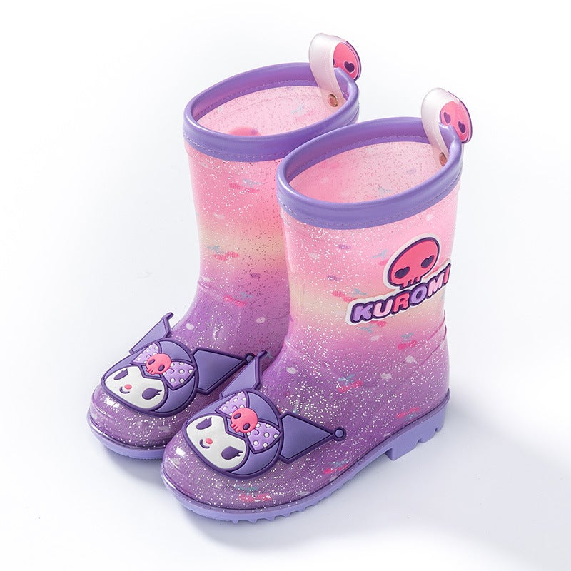 Sanrio Four Seasons Children'S Rain Boots Coolomi Hello Kitty Rain Boots Men And Women Non-Slip Kindergarten Primary School Students Fashion - Image 1