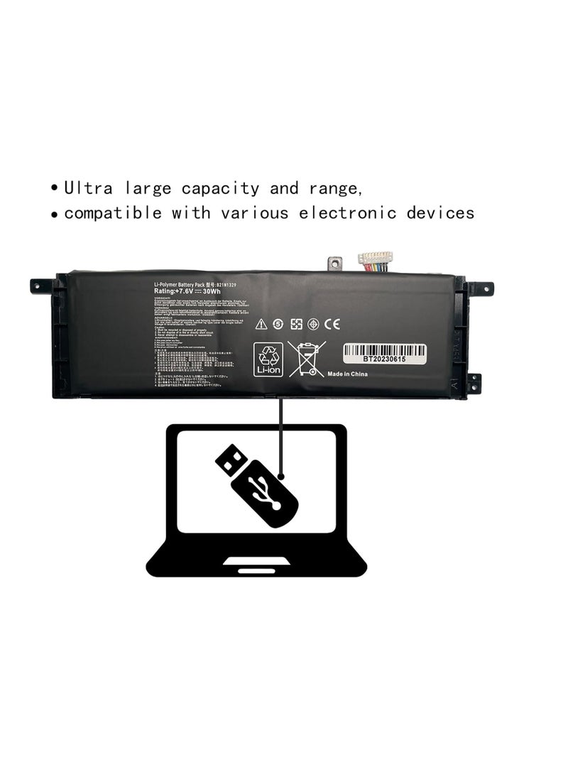 Terabyte B21N1329 Laptop Battery Replacement for Asus X403 X403M X403MA X503M X502CA X453 X453M X453MA X553 X553M X553MA F453 F453MA F553M P553 F553 D553M P553 P553MA Series (7.6V 30Wh) - Image 5