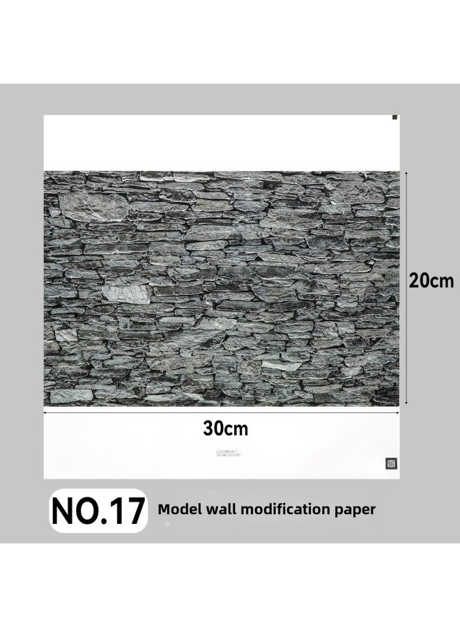 Microscopic Simulation Wall Decal Material Clear Adhesive Backing Multi-Size Plastic Building Model Decoration Sticker DIY-Color:QZ-17  - Image 1
