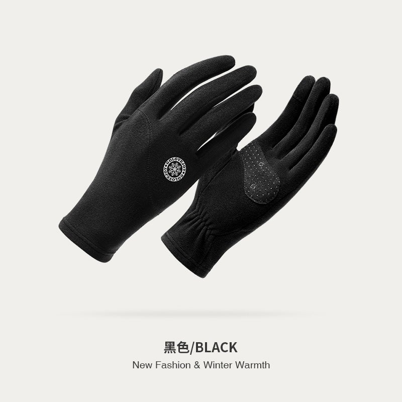 Winter Wool Gloves for Women Touchscreen Black [de Velvet] DY46