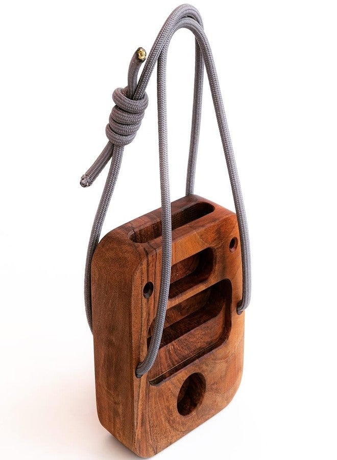 masilas Portable Hangboard for Rock Climbing Holds,Fingerboard Trainer for Hand Grip Strengthener,Pinch Block Grip,Home Gym Fitness Workout Equipment -Hard Wood - Image 1